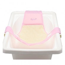 Rede para banheira baby bath rosa