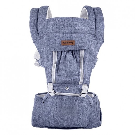 Canguru Kababy Bebê Seat Line Jeans Até 15kg Com Alças