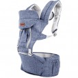 Canguru Kababy Bebê Seat Line Jeans Até 15kg Com Alças