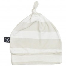 Penka gorro infantil bege e branco mulan