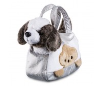 Bolsa Cutie Handbags Com Cachorro Prata Multikids