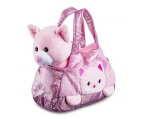 Bolsa Cutie Handbags Com Gato Rosa Multikids