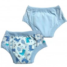 Kit Cueca Desfralde Diurna Dino Eco Kids M