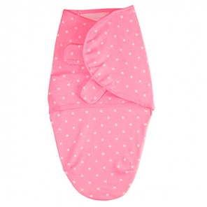 Cueiro Infantil Swaddle Wraps  Poá Rosa Comtac