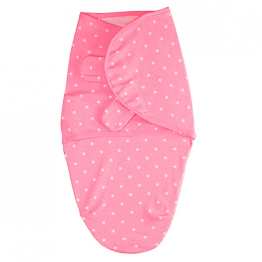 Cueiro swaddle wraps poá rosa Comtac