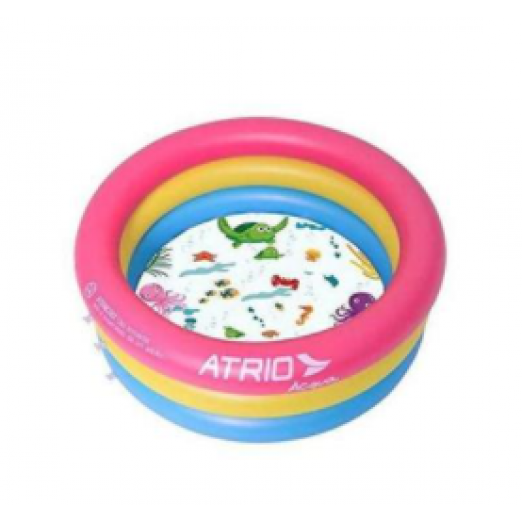 Piscina circular fundo do mar multikids