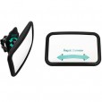 Espelho Retrovisor Interno Para Bebê Formato Quadrado Preto Kababy