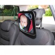 Espelho Retrovisor Interno Para Bebê Formato Quadrado Preto Kababy