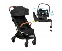 Carrinho de Bebê Maxi Cosi TS Eva Trio Isofix 360 Black