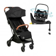 Carrinho de Bebê Maxi Cosi TS Eva Trio Isofix 360 Black