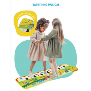 Tapete Musical Fazendinha Azul KaBaby