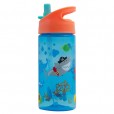 Garrafa Infantil Com Canudo Retrátil Aventuras Azul Pirata Buba 380Ml