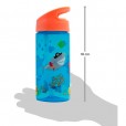 Garrafa Infantil Com Canudo Retrátil Aventuras Azul Pirata Buba 380Ml