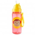 Garrafa Infantil Flip Zoo Vermelha Macaco Skip Hop 385Ml