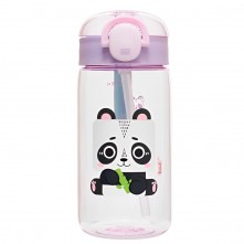 Garrafinha com Canudo Panda Infantil Kouii