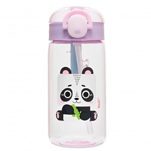 Garrafinha com Canudo Panda Infantil Kouii