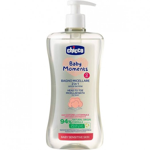 Gel Banho Micelar Infantil Sem Lágrimas Chicco 500Ml