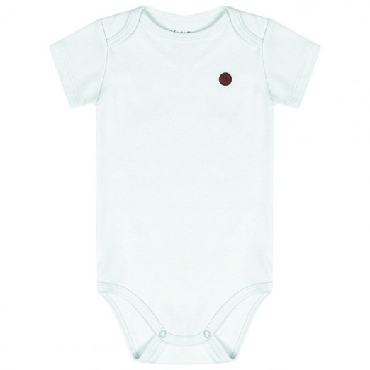 Body Manga Longa Infantil Branco Tamanho RN Kamylus