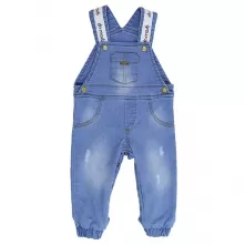 Jardineira Infantil Denim Boy 3 meses Grow Up