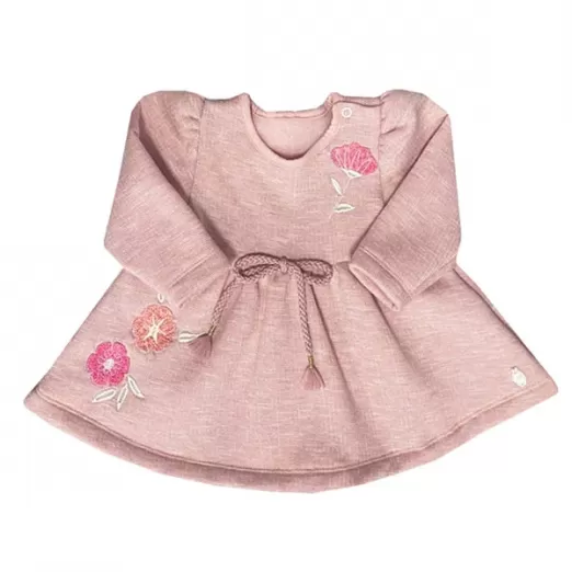 Vestido Double Face Infantil Rosa  3 Meses Grow Up