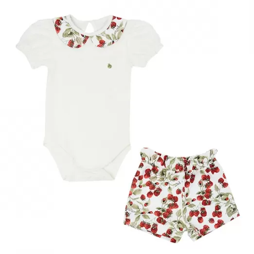 Conjunto Infantil Curto joaninha 3 Meses Grow Up