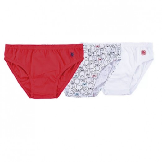 Kit Com 3 Unidades De Cueca Infantil 1 Ano Pimpolho