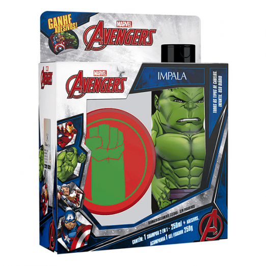 Kit Shampoo Para Bebê 2 Em 1 E Gel Fixador Hulk Impala 250Ml