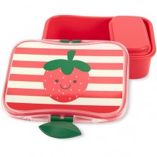 Kit Lanche Infantil Com Divisória Morango Skip Hop Rosa