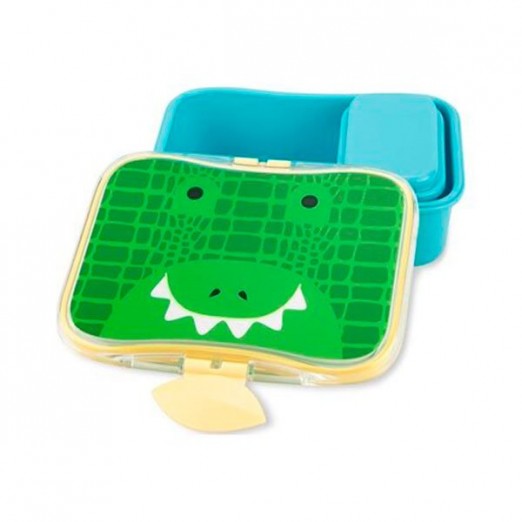 Kit Lanche Para Menino Com Divisória Crocodilo Skip Hop Verde