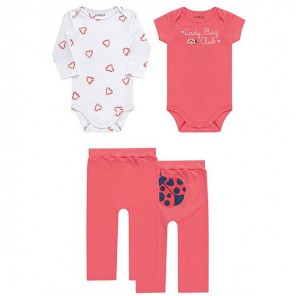 Conjunto Infantil Feminino 3 Peças Tamanho GG Kamylus