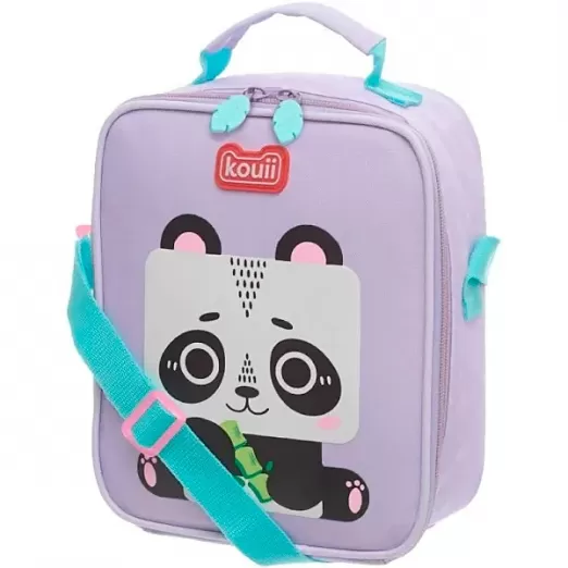 Lancheira Infantil Azul Filhote de Panda Kouii