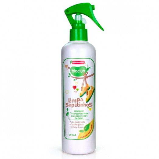 Higienizador de Calçados Limpa Sapatinhos Em Spray Sem Álcool 300ml Bioclub