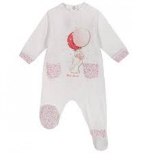 Macacão Infantil Feminino Manga Longa 12 Meses Chicco