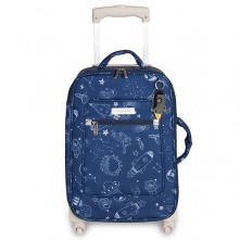 Mala Bebê Rodinhas Astronauta Masterbag Azul Marinho