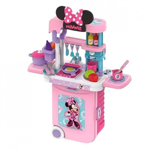 Brinquedo Infantil Maleta De Viagem Cozinha Minnie Multikids