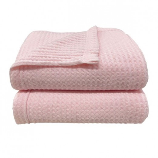 Manta Infantil Para Bebês Donna Termocelular Cubes Rosa Laço Bebê