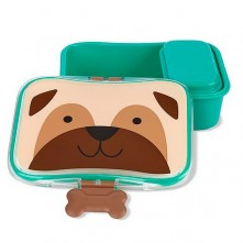 Kit Lanche Infantil Com Divisória Cachorro Pug Skip Hop