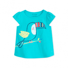 Blusa infantil azul menina