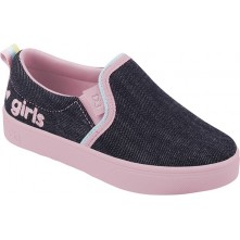 Tênis infantil Feminino jeans e rosa WorldColors 29