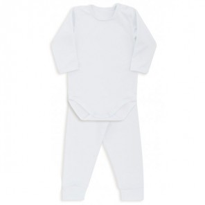 Conjunto Térmico Body Para Bebê Branco Tam RN Dedeka