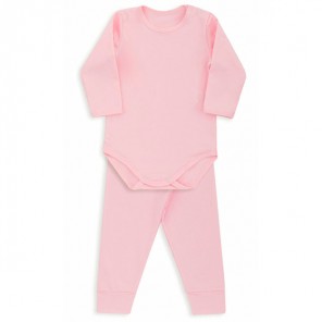 Conjunto Térmico Body Para Bebê Rosa Tam P Dedeka