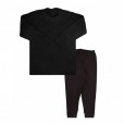 Conjunto Infantil Ultramicro Thermo Para Menino Cacharrel e Calça Preto Rosebud Tam 14 Anos