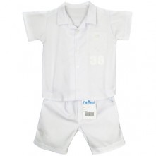 Conjunto Batizado Infantil Masculino Tamanho G Piú Ducci