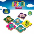 Brinquedo Infantil Meu Primeiro Quebra Cabeça Safari 32 Peças Pais & Filhos