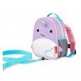 Mochila Infantil Para Menina Com Guia Baleia Narval Lilás Skip Hop