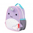 Mochila Infantil Para Menina Com Guia Baleia Narval Lilás Skip Hop