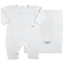 Conjunto Infantil Manta e Macacão Tricart Baby