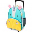 Mochila Infantil De Rodinha Para Menina Unicórnio Azul Skip Hop