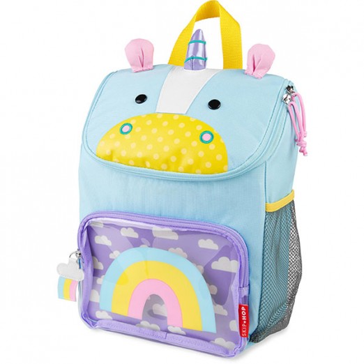 Mochila Infantil Escolar Para Menina Unicórnio Skip Hop Azul