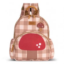 Mochila Kids Marrom Cogumelo Masterbag